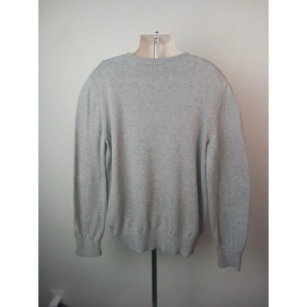 Childrens Place Kids Boy Gray  Long Sleeve V-Neck Sweater Size M (7/8)